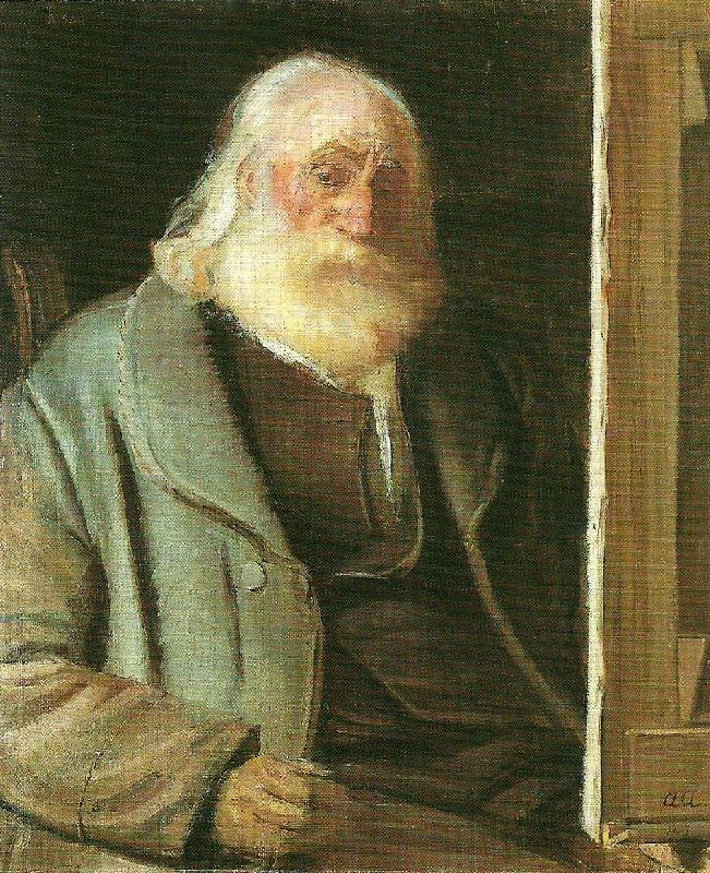 Anna Ancher kyhn i sit atelie